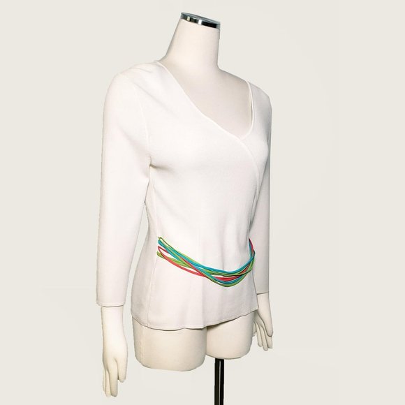 cable & gauge Belted Knit Top NWT - Picture 2 of 10